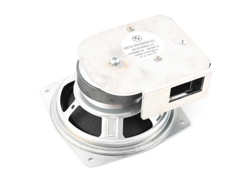Altavoz de graves izquierdo OEM 65138410689 para BMW E36 y Z3. Repuesto original BMW.