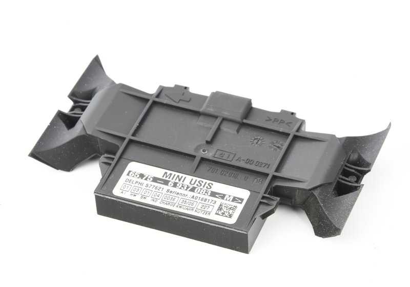 Módulo de ultrasonidos OEM 65756937083 para MINI R50 y R53. Compatible con modelos One y Cooper de 2001 a 2006 con alarma de interior. Original MINI.