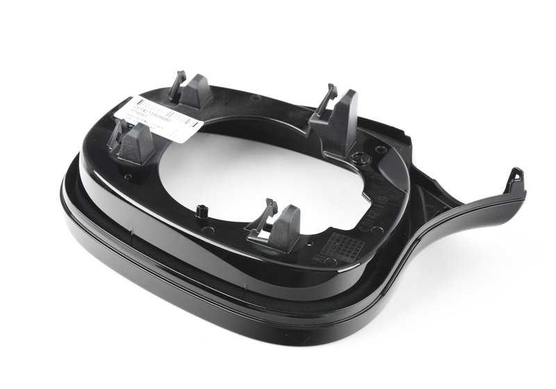 Soporte izquierdo para retrovisor exterior Shadow-Line OEM 51167220561 para BMW E81 {116d,116i} compatibles. Original BMW.
