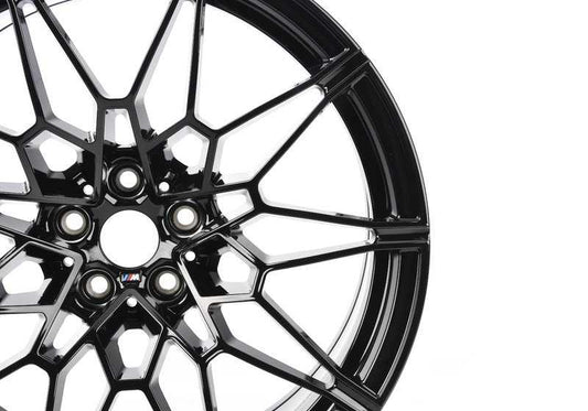 Llantas de aleación M Doble Radio 826 OEM 36108093839 para BMW G87 (M2) y G80 (M3, M3 CS). Tamaño 10,5x20 ET20. Color negro jet. Original BMW.
