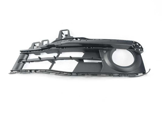 Rejilla delantera izquierda semiabierta OEM 51117396887 para BMW F30, F30N, F31, F31N. Pieza original BMW.