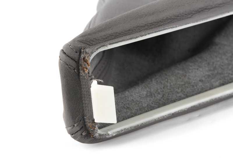 Couvercle de levier de frein à main en cuir pour BMW E36 (OEM 34418265597). BMW d'origine.