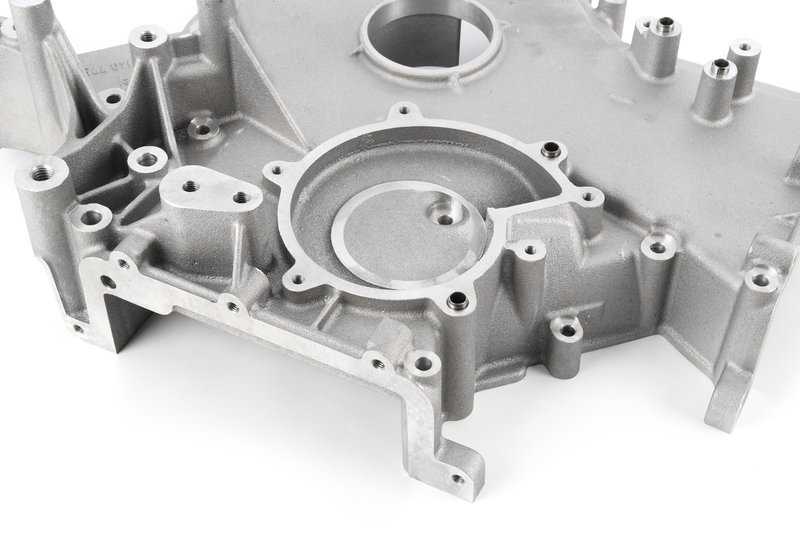 Tapa inferior de la carcasa del árbol de levas OEM 11141407751 para BMW E52 Z8. Original BMW.