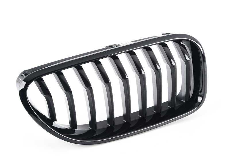 Rejilla delantera derecha M Performance negro brillo OEM 51712287954 para BMW F06, F12, F13. Solo modelos sin Night Vision (S6UKA). Original BMW.