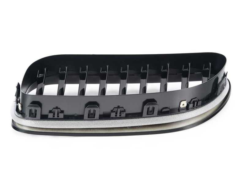 Rejilla delantera derecha M Performance negro brillo OEM 51712287954 para BMW F06, F12, F13. Solo modelos sin Night Vision (S6UKA). Original BMW.