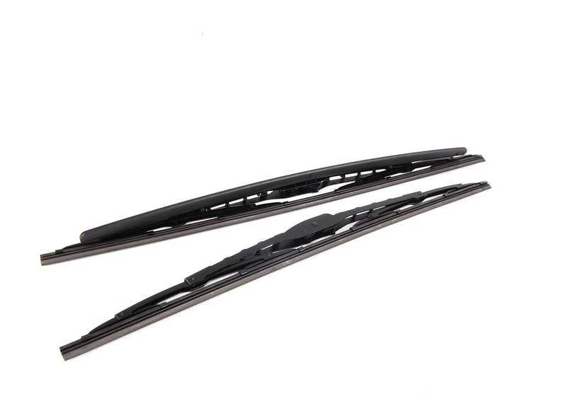 Juego de escobillas limpiaparabrisas delanteras OEM 61610443590 para BMW X3 E83 (modelos 1.8d, 2.0d, 2.0i, 2.0sd, 2.5i). Original BMW.
