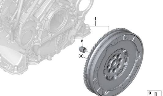 Volante bimasa OEM 21207536564 para BMW E60, E61, E63, E64. Original BMW.