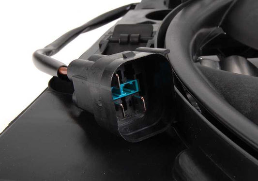 Cooling fan OEM 64546988913 for BMW 3 Series E46 (320Ci, M54, M52) manual and automatic. Genuine BMW.