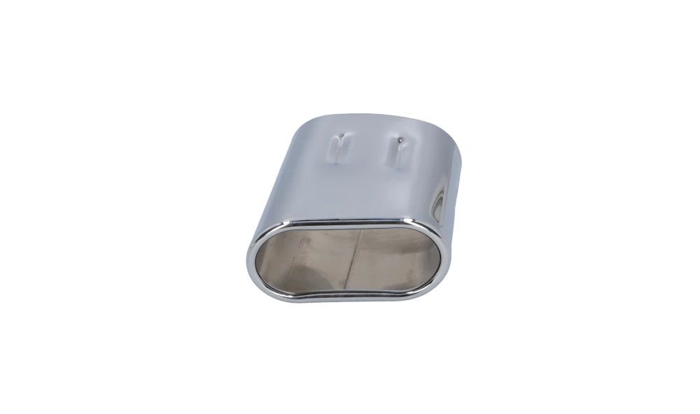 Embellecedor de escape cromado OEM 82129405003 para BMW E36 y Z3. Mejora estética para salida de escape. Medidas 47x94 mm, largo 90 mm. Original BMW.