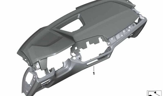 Original leather dashboard OEM 51457858922 for BMW X5 G05 and BMW X7 G07. Tartufo color. Only for models with individual package. Original BMW pieces.