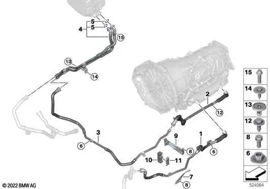 Elemento de desacoplamiento OEM 17228650947 para BMW Serie 5 F90, Serie 7 G11, Serie 8 G14, X5 G05, X6 G06, X7 G07... y más. Original BMW.