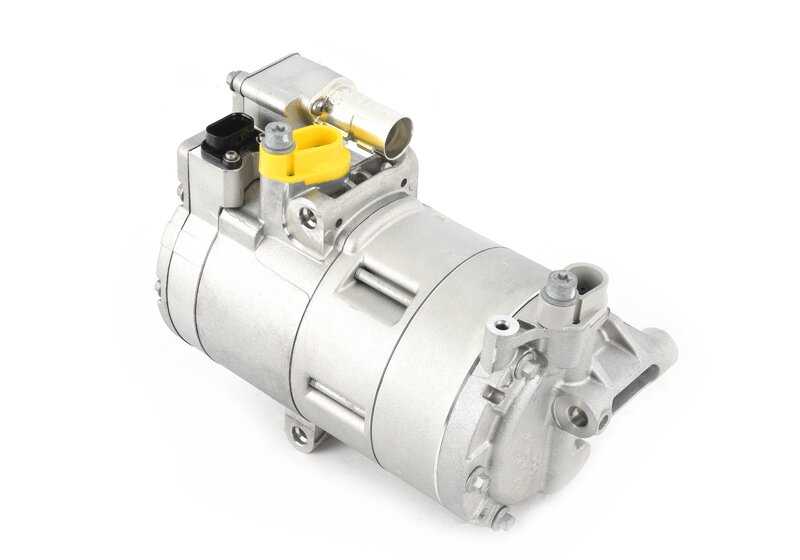 Compresor de aire acondicionado eléctrico OEM 64529496106 para BMW F45, F30, G20, G21, G30, G31, G11, G12, F48, F39, G01, F15, F60. Original BMW.