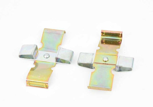 Juego de pastillas de freno delantero OEM 34111150554 para BMW Serie 5 E12, Serie 6 E24, Serie 7 E23. Original BMW.