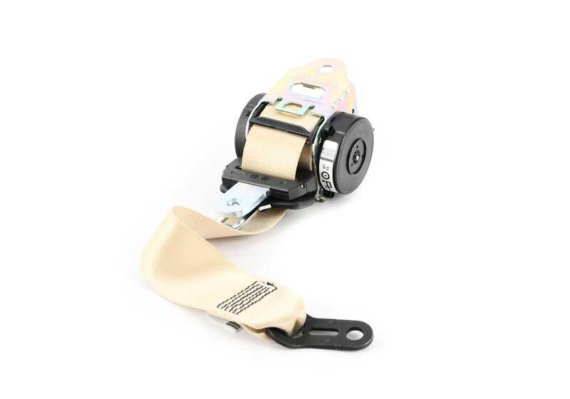 Rear Left Seat Belt OEM 72117169957 for BMW E93 (3 Series Cabrio). Original BMW
