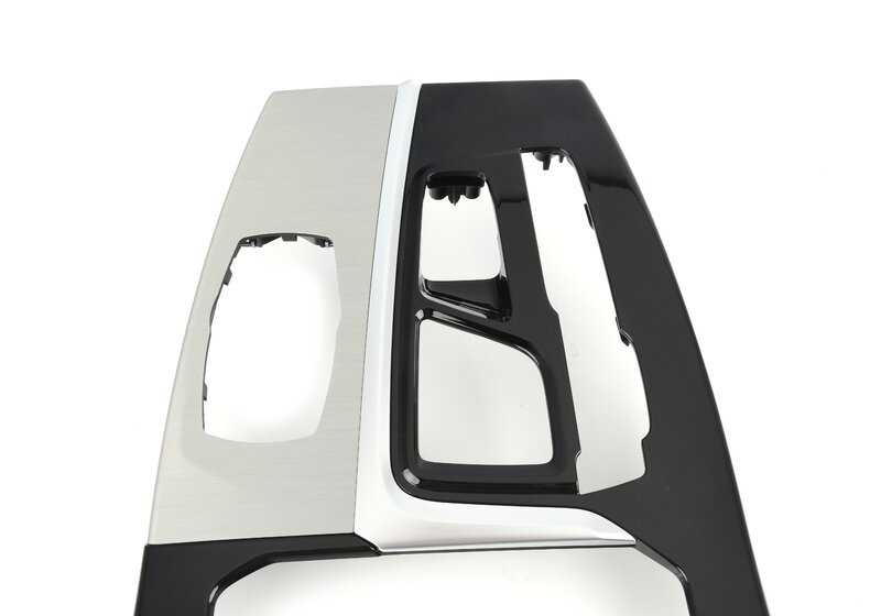 Embellecedor aluminio cepillado consola central OEM 51169370867 para BMW G01, G02 (todos los modelos compatibles). Pieza original BMW.