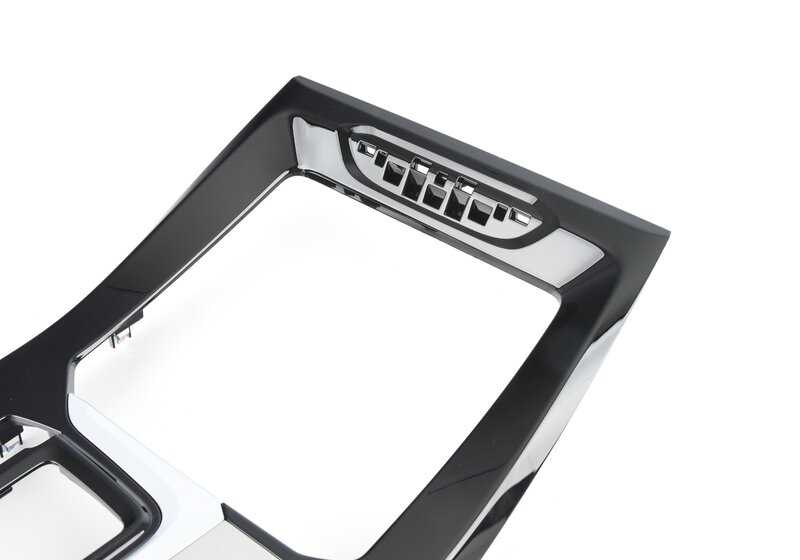 Embellecedor aluminio cepillado consola central OEM 51169370867 para BMW G01, G02 (todos los modelos compatibles). Pieza original BMW.