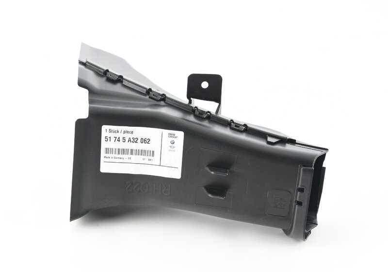 Conducto de aire freno delantero derecho OEM 51745A32062 para BMW G22 4er (420d, 420i, xDrive) Automático/Manual. Modelos 2020-2024. Original BMW.
