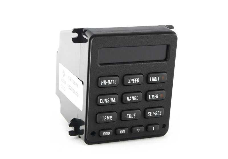 Elemento de mando para computador de a bordo OEM 65811386868 para BMW E30, E28, E24, E23. Original BMW.