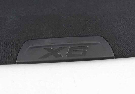 Bandeja portaobjetos OEM 51467950606 para BMW X6 {F96, F96N, G06, G06N}. Color antracita. Accesorio interior original BMW.