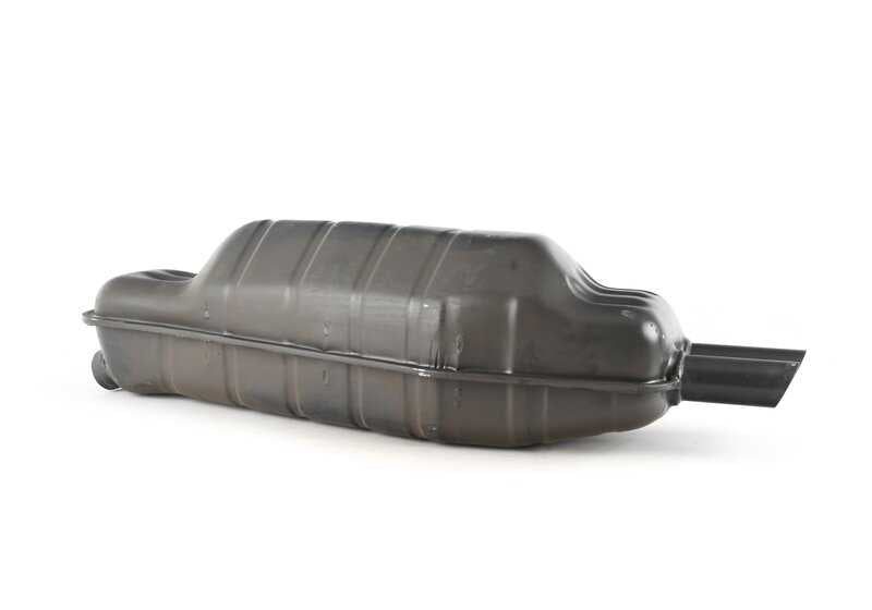 Silencioso trasero OEM 18101704886 para BMW E34. Original BMW.