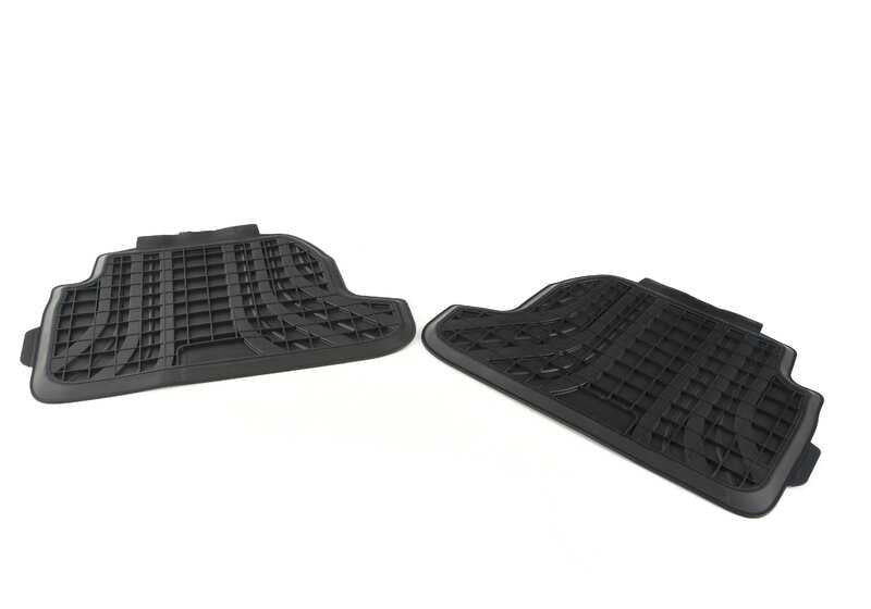 Alfombrillas de goma para todo clima OEM 51472361515 para BMW Serie 2 Cabrio F23 (todas las versiones compatibles). Juego trasero. Original BMW.