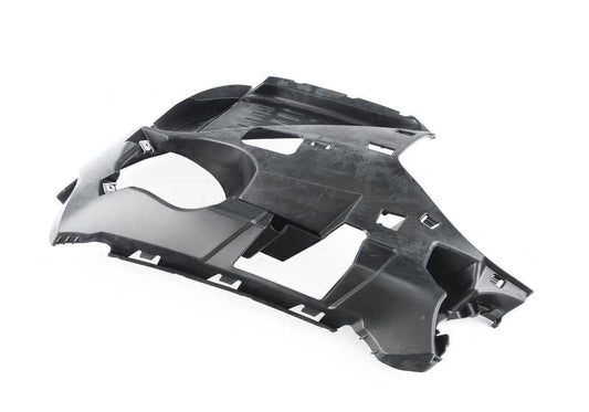 Soporte izquierdo faro antiniebla OEM 51118069091 para BMW F39 X2. Original BMW.