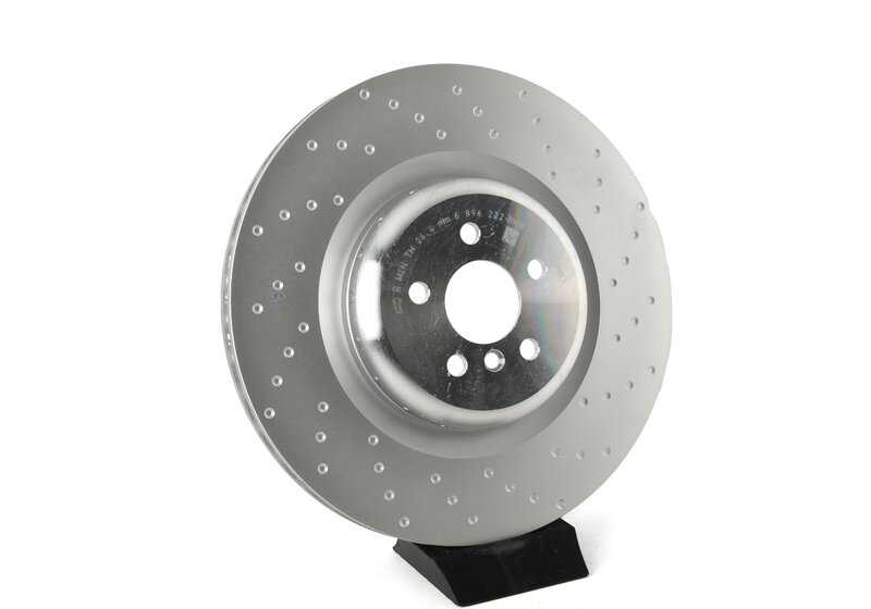Disco de freno trasero deportivo M Performance OEM 34206896222 para BMW G14, G15, G16, G05, G06. Compatible con frenos M Sport o M Performance de 19". Original BMW.