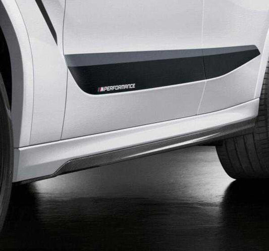 Inserto de umbral izquierdo M Performance carbono OEM 51192469973 para BMW X6 G06, X6 M F96 y más. Original BMW.