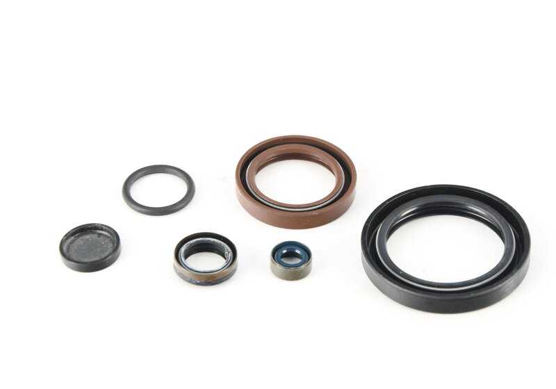 Juego de juntas sin asbesto OEM 23129065642 para BMW E12, E28, E24, E23. Compatible con múltiples cajas de cambio manuales de 4 y 5 marchas. Original BMW.