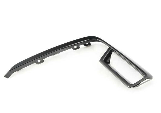 Izquierdo Embellient OEM 51118079587 for BMW G11, G12 (Incl. LCI and G11N, G12N). M Blackchrome finish. Original BMW piece.