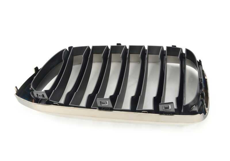 Rejilla embellecedora delantera derecha OEM 51137464934 para BMW X3 G01 y X4 G02. Original BMW.