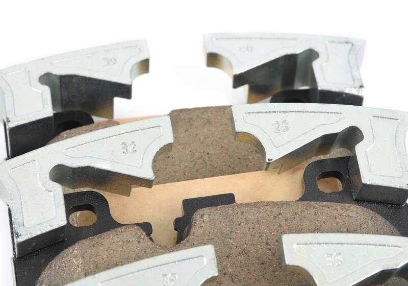 Juego de pastillas de freno sin amianto OEM 34116888458 para BMW G30, G32, G11, G12, G05, G06, G07. Original BMW