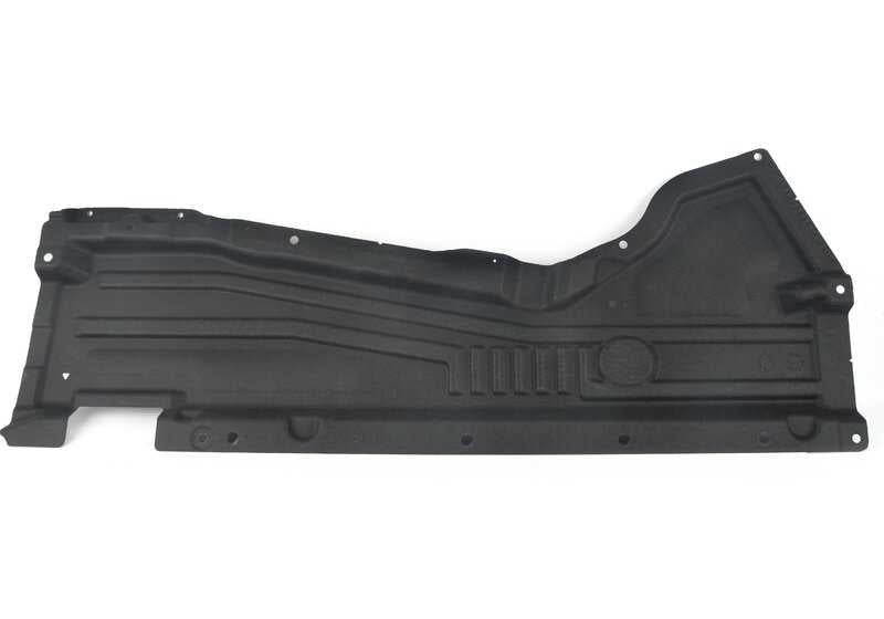 Protector inferior lateral izquierdo OEM 51757308671 para BMW F15, F85, F16, F86. Original BMW.
