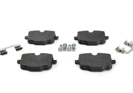 Juego de pastillas de freno traseras OEM 34208093728 para BMW G87, G80, G81, G82, G83, F97, F98. Original BMW.