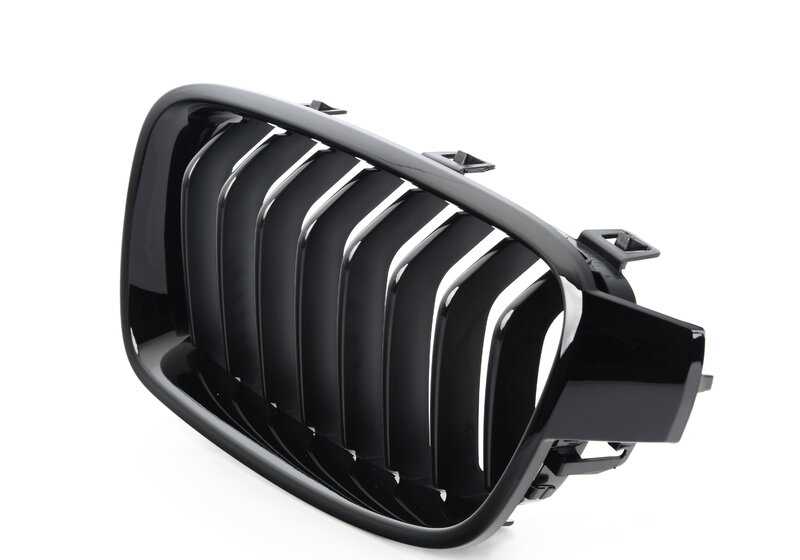 Rejilla decorativa frontal izquierda OEM 51117464493 para BMW Serie 3 F30, F30N, F31N, F35, F35N. Pieza original BMW.
