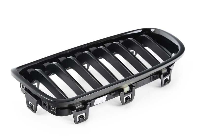 Rejilla decorativa frontal izquierda OEM 51117464493 para BMW Serie 3 F30, F30N, F31N, F35, F35N. Pieza original BMW.