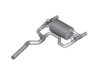 Silencioso deportivo con válvula M Performance OEM 18302407185 para BMW F30, F31, F32, F33, F36 340i y 340i xDrive. Mejora sonido y rendimiento. Original BMW.