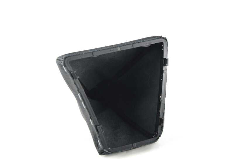Pomo cambio 6 marchas en piel con embellecedor cromado OEM 25117592906 para BMW F10, F11. Original BMW.