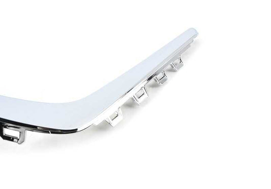 Moldura embellecedora parachoques delantero izquierdo OEM 51117475195 para BMW G11, G12. Original BMW.