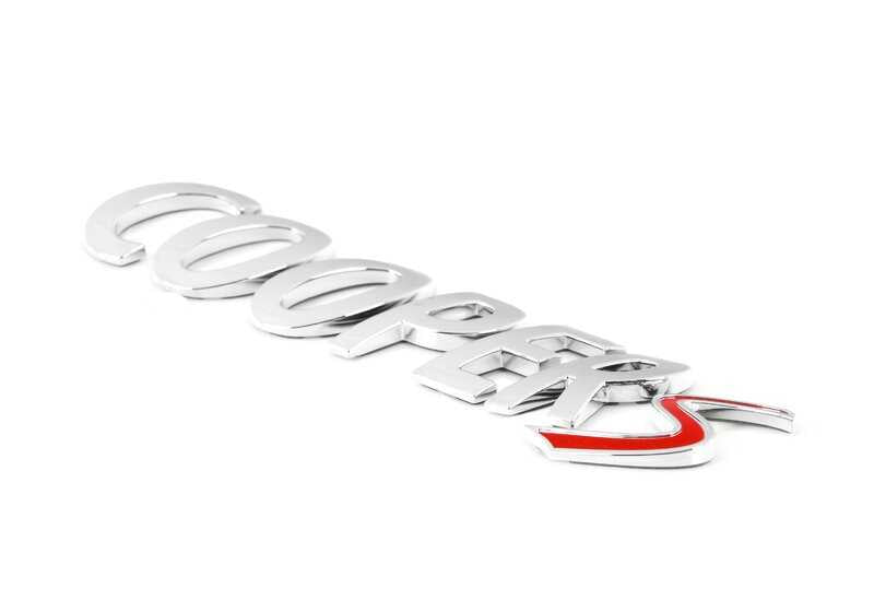 Inscripción "COOPER S" OEM 51142755618 para MINI R53, R56, F56, F55, Clubman, Cabrio, Countryman, Paceman... y más. Original MINI.