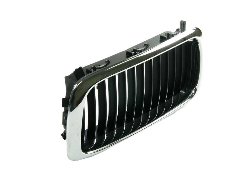 Rejilla decorativa izquierda OEM 51138125811 para BMW E38. Pieza original BMW.