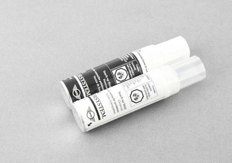 Pintura de retoque color British Racing Green IV metálico OEM 51915A29CC8 para MINI F54, F55, F56, F57, F60. Incluye 2 botes de 12ml (color + barniz). Original MINI.