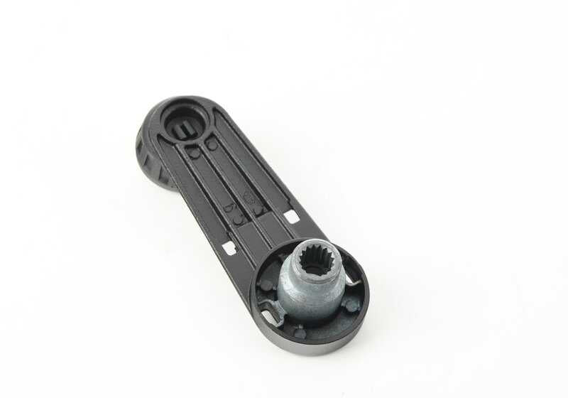 Manivela (manija) elevalunas OEM 51328181385 para BMW E34. Original BMW.