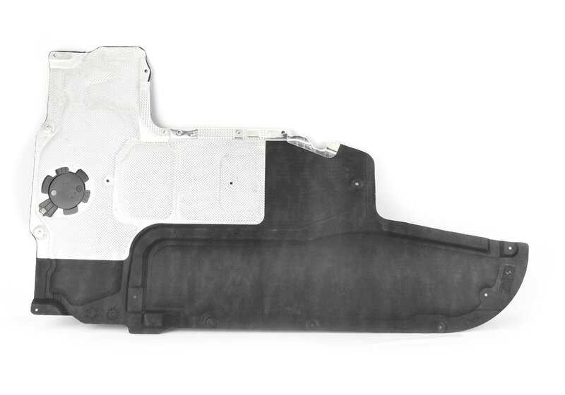 Protector plástico inferior central (cubrebajo) OEM 51757207147 para BMW F07, F10, F11, F06, F13, F01, F02. Original BMW.