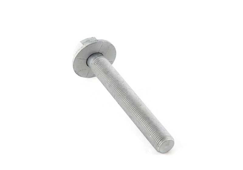 Tornillo hexagonal con arandela OEM 33306786218 para BMW F07 5 Series (520d, 528i, 530d). Se utiliza en la suspensión trasera. Original BMW.