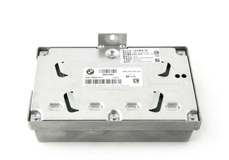 Amplificador de sistema HiFi OEM 65126841967 para BMW F34 (Serie 3 Gran Turismo). Original BMW.