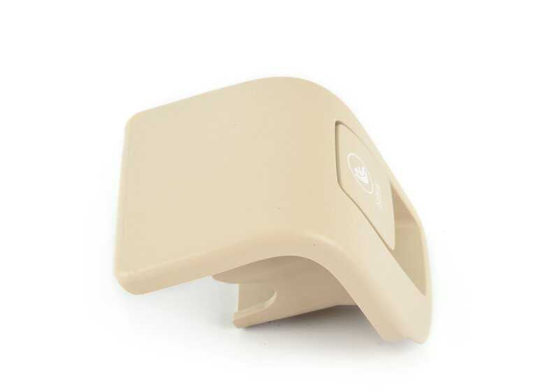 Tapa embellecedora Isofix derecha color beige OEM 52207474108 para BMW X3 G01 y X4 G02. Original BMW.
