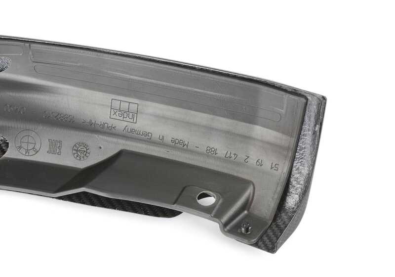 Splitter delantero M Performance de carbono OEM 51192472190 para BMW Serie 5 G30N, G31N con paquete aerodinámico M. Mejora el aspecto deportivo y la aerodinámica. Solo para lado derecho. Original BMW.