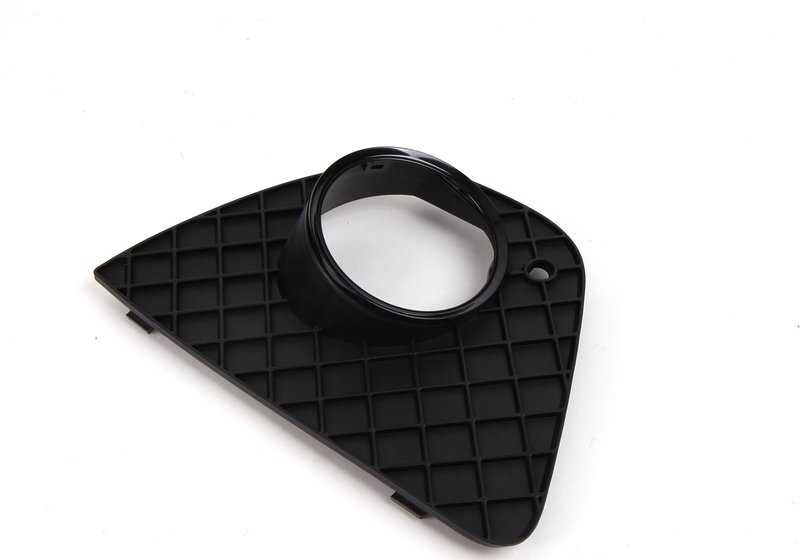 Rejilla lateral derecha OEM 51117147526 para BMW Serie 3 E46 (316Ci, 318Ci) en color negro. Original BMW.