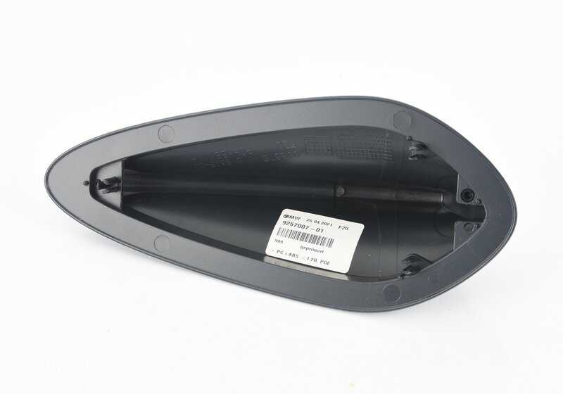 Carcasa vacía antena de techo imprimada OEM 65209257007 para BMW F20, F21, F45, F46, F31, F34, F48, F39, F26, F15, F85, F16, F86, I12. Original BMW.